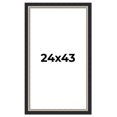 thumbnail image 1 of 24x43 Frame Black Real Wood Picture Frame Width 2.25 Inches | Interior Frame Depth 0.5 Inches |, 1 of 8