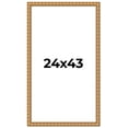 thumbnail image 1 of 24x43 Frame Gold Real Wood Picture Frame Width 1.5 inches | Interior Frame Depth 0.5 inches |, 1 of 8