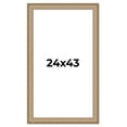 thumbnail image 1 of 24x43 Frame Ornate Silver Beaded Solid Wood Picture Frame Width 2.5 Inches | Interior Depth 1, 1 of 8
