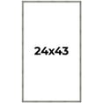 thumbnail image 1 of 24x43 Frame Silver Grey Distressed Solid Wood Picture Frame | 0.75 Inch Moulding Width | Interior, 1 of 8
