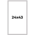 thumbnail image 1 of 24x43 Frame Silver Inner Slope Bevel Picture Frame | 1 Inch Moulding Width | 0.75 Inch Rabbet Depth, 1 of 8