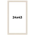 thumbnail image 1 of 24x43 Frame White Real Wood Picture Frame Width 1.75 inches | Interior Frame Depth 0.5 inches |, 1 of 8