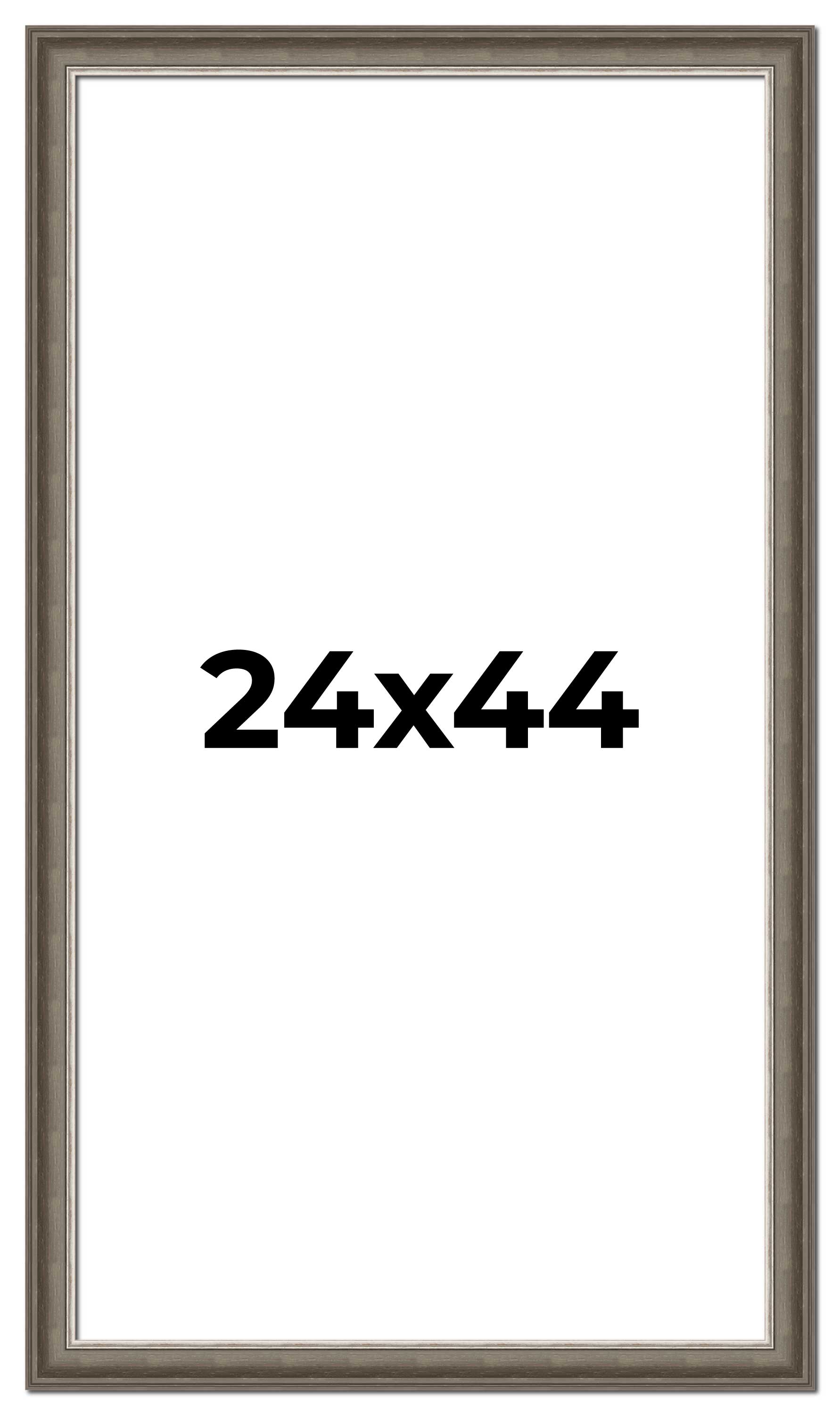 24x44 Frame Brown Solid Wood Picture Frame | 1.75 Inch Moulding Width ...