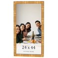 thumbnail image 1 of 24x44 Frame Gold Bamboo Solid Wood Picture Frame | 1 Inch Moulding Width | Interior Frame Depth, 1 of 8