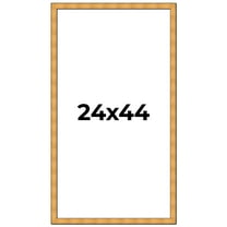 24x44 Frame Gold Rustic Solid Wood Picture Frame | 1.25 Inch Wide Moulding | Rustique Gold