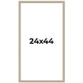 thumbnail image 1 of 24x44 Frame Grey Solid Wood Picture Frame Width 1 Inches | Interior Frame Depth 0.5 Inches |, 1 of 8