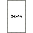 thumbnail image 1 of 24x44 Frame Silver Grey Distressed Solid Wood Picture Frame | 0.75 Inch Moulding Width | Interior, 1 of 8