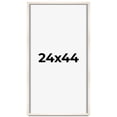 thumbnail image 1 of 24x44 Shadow Box Cream of Wheat White Washed Display Frame | 0.875 Inches Deep Solid Wood Shadowbox, 1 of 8