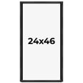 thumbnail image 1 of 24x46 Frame Black Charcoal Grey Wood Textured Picture Frame | 0.75 Inch Moulding Width | Gunmetal, 1 of 8