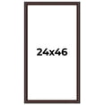 thumbnail image 1 of 24x46 Frame Brown Round Mahogany Solid Wood Picture Frame | 1.625 Inch Moulding Width | with UV, 1 of 8