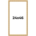 thumbnail image 1 of 24x46 Frame Gold Rustic Solid Wood Picture Frame | 1.25 Inch Wide Moulding | Rustique Gold, 1 of 8