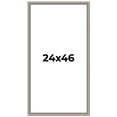 thumbnail image 1 of 24x46 Frame Grey Real Wood Picture Frame Width 1.25 inches | Interior Frame Depth 0.5 inches | Hans, 1 of 8