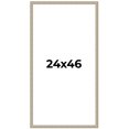 thumbnail image 1 of 24x46 Frame Grey Solid Wood Picture Frame Width 1 Inches | Interior Frame Depth 0.5 Inches |, 1 of 8