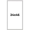 thumbnail image 1 of 24x46 Frame Silver Inner Slope Bevel Picture Frame | 1 Inch Moulding Width | 0.75 Inch Rabbet Depth, 1 of 8