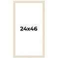 thumbnail image 1 of 24x46 Frame White Barnwood Picture Frame Includes UV Acrylic Plexiglass, Acid Free Foam Backing, 1 of 8