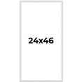thumbnail image 1 of 24x46 Frame White Real Wood Picture Frame Width 0.75 inches | Interior Frame Depth 0.5 inches |, 1 of 8
