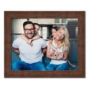 24x48 Frame Brown Barnwood Picture Frame - Modern Photo Frame Includes UV Acrylic Shatter Guard
