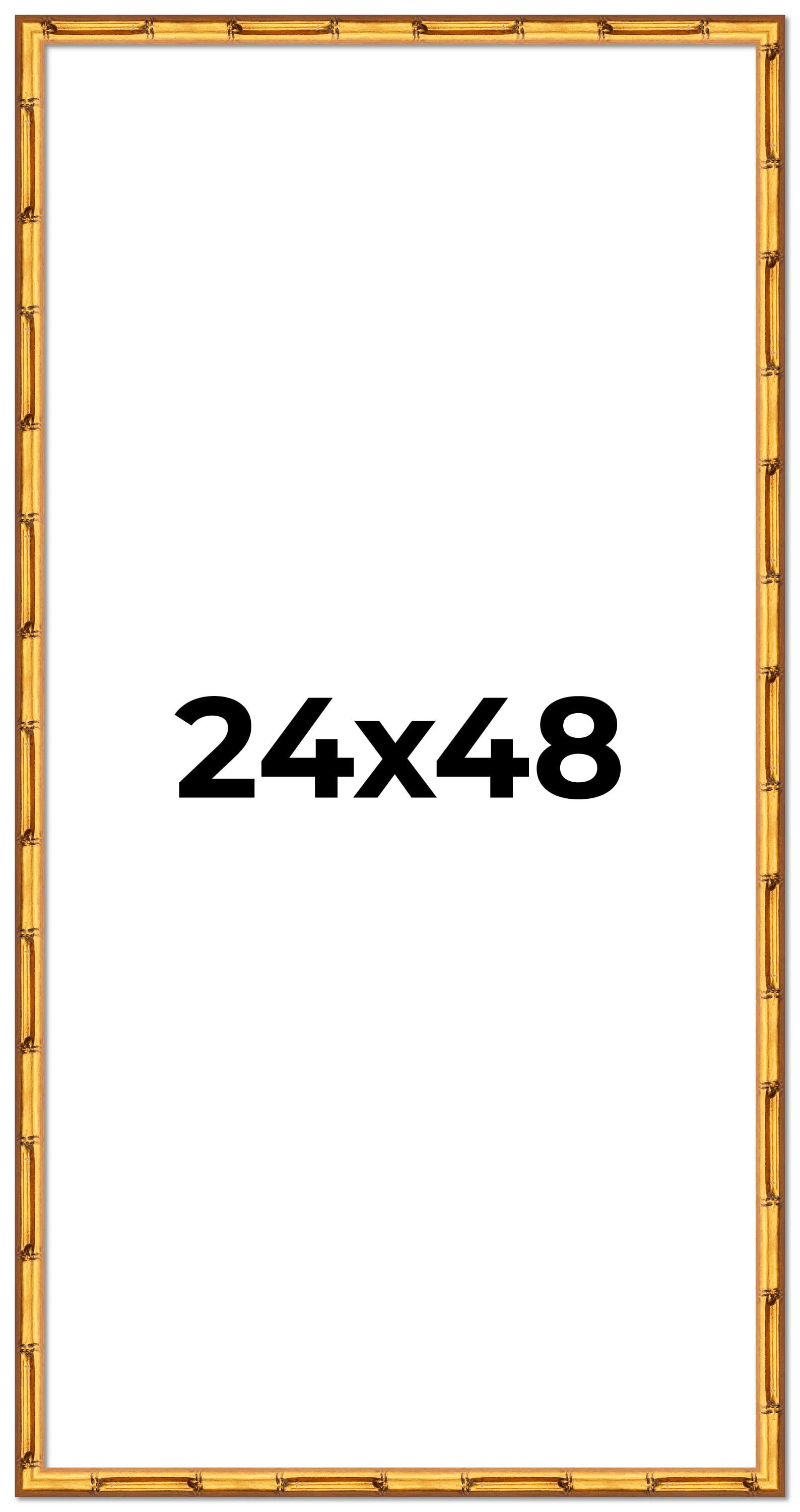 24x48 Frame Gold Bamboo Picture Frame- Walmart.com