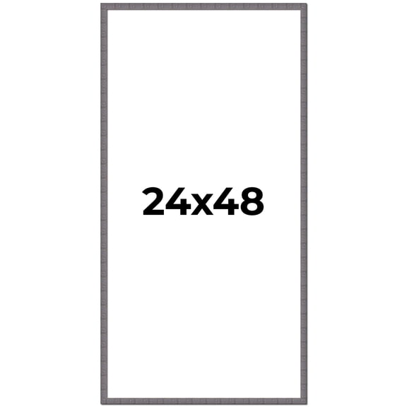 24x48 Frame Slate Blue Distressed Rustic Solid Wood Picture Frame | 0.75 Inch Moulding Width |