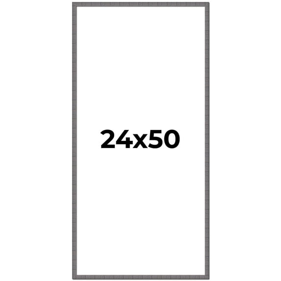 24x50 Frame Slate Blue Distressed Rustic Solid Wood Picture Frame | 0.75 Inch Moulding Width |