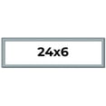thumbnail image 1 of 24x6 Frame Rustic Sky Blue Solid Wood Picture Frame | 0.75 Inch Moulding Width |Includes UV Acrylic, 1 of 8