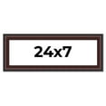 thumbnail image 1 of 24x7 Frame Brown Round Mahogany Solid Wood Picture Frame | 1.625 Inch Moulding Width | with UV, 1 of 8
