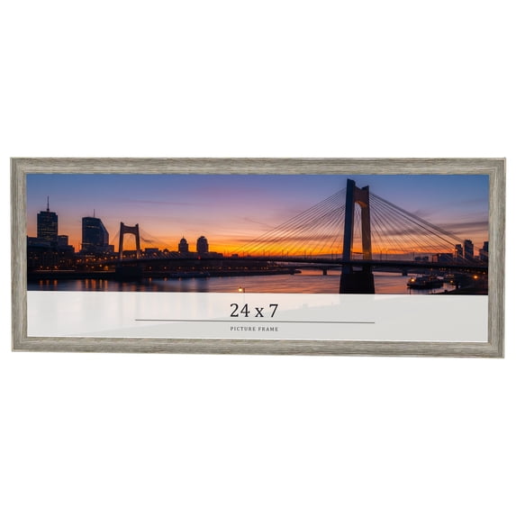 24x7 Frame Grey Solid Wood Picture Frame Width 1 Inches | Interior Frame Depth 0.5 Inches |