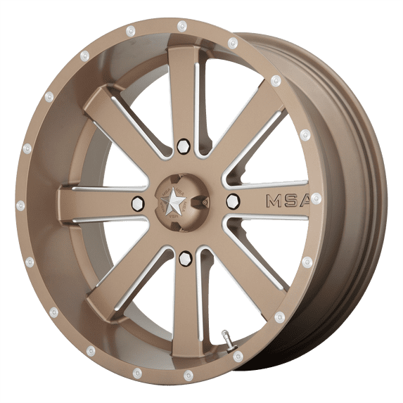 24x7 MSA Offroad M34 FLASH Bronze Milled Wheel 4x137 (0mm)