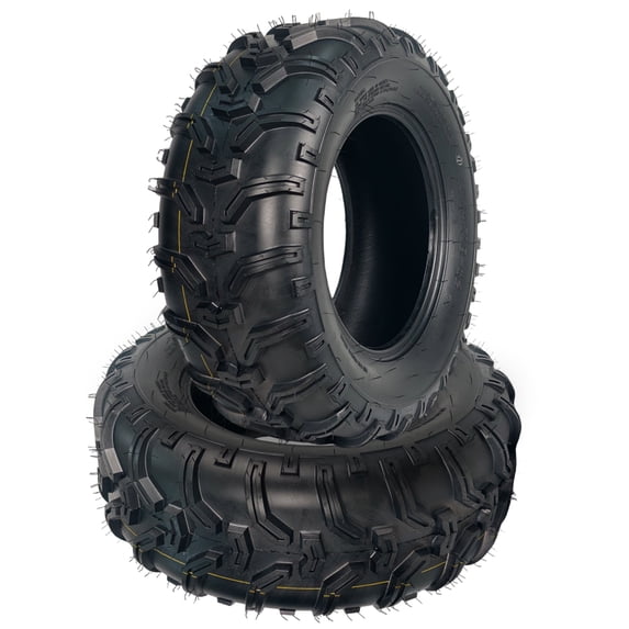 24x8-12 ATV Tires 6-Ply All-Terrain, Tubeless Tires for Daily Work, Hunting & Recreational Riding on ATV, UTV(Set of 2)