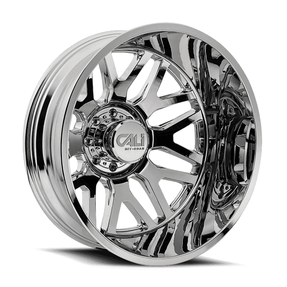 24x8.25 Cali Off-Road 9115D Invader Chrome Dually Rear Wheel 8x200 (-232mm)