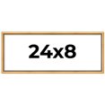 thumbnail image 1 of 24x8 Frame Beaded Gold Solid Wood Picture Frame | 0.75 Inches Moulding Width | Liscio Oro, 1 of 8