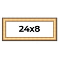 thumbnail image 1 of 24x8 Frame Gold Plein Aire Solid Wood Picture Frame Width 2 Inches | Interior Frame Depth 0.5, 1 of 8