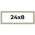 thumbnail image 1 of 24x8 Frame Grey Solid Wood Picture Frame Width 1 Inches | Interior Frame Depth 0.5 Inches |, 1 of 8