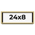 thumbnail image 1 of 24x8 Shadow Box Frame Gold | 1.375 Inches Deep Real Wood Contemporary Shadowbox Display Frame | UV, 1 of 7