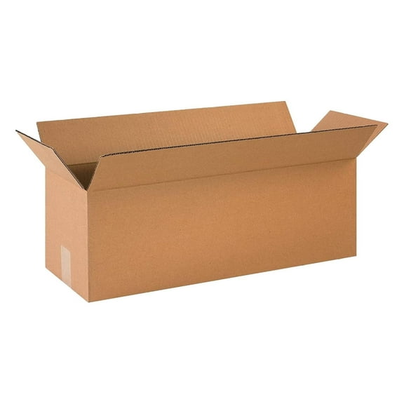 JaLuayh 24 x 8 x 8 Inch Single Wall Standard Packing and Shipping Boxes, 25 Count