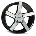 thumbnail image 1 of 24x9.5 Vision 472 Switchback Gloss Black Machined Face Wheel 6x135 (30mm), 1 of 2
