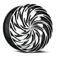 thumbnail image 1 of 24x9 Azara AZA-531 Gloss Black & Machined Wheel 5x115/5x120 (15mm), 1 of 2