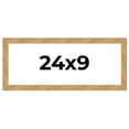 thumbnail image 1 of 24x9 Frame Beige Real Wood Picture Frame Width 1.25 inches | Interior Frame Depth 0.5 inches |, 1 of 8