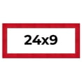 thumbnail image 1 of 24x9 Frame Red Burl Solid Wood Picture Frame Width 1.75 Inches | Interior Frame Depth 0.5 Inches |, 1 of 8