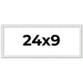 thumbnail image 1 of 24x9 Frame White Real Wood Picture Frame Width 0.75 inches | Interior Frame Depth 0.5 inches |, 1 of 8
