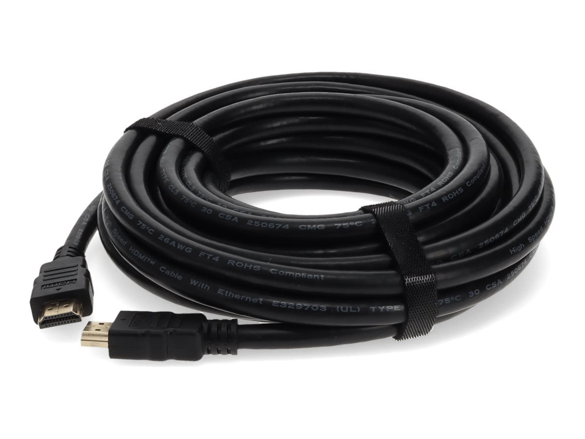 25.0FT MALE TO MALE CABLE HDMI TO HDMI BLACK CABLE