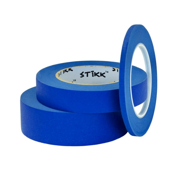 .25 1"1.5"(1/4 1"1.5")x 60yd 6mm 24mm 36mm x55m STIKK Blue Painters Masking Tape