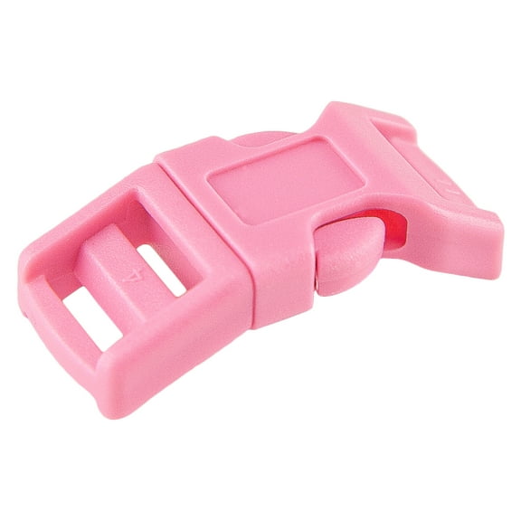 25 - 1/2 inch Pink Economy Contoured Side Release Plastic Buckles