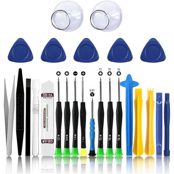 25 in 1 Electronics Repair Tool Kit,Precision Screwdriver Set Magnetic for iPhone,Cell Phone,Smart Watch,Computer,PC,Tablet,iPad,Camera,Xbox,PS4 Pry Open Replace Screen Battery