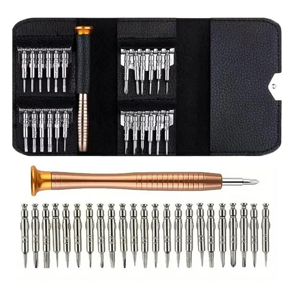 25 in 1 Precision Screwdriver Set,Professional Electronics Repair Tool Kit,DIY Mini Repair Tool Kit,Glasses Screwdriver,Laptop Screwdriver Kit,Screwdriver Sets with Case for Glasses,Watch