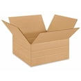 thumbnail image 1 of 25 12 1/2 x12 1/2 x 6 MultiDepth Cardboard Record Mailer Shipping Box Boxes, 1 of 1