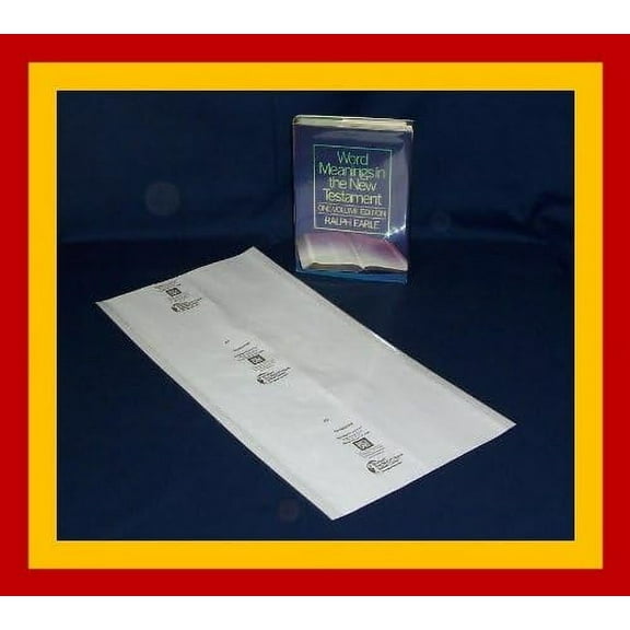 25-12" X 24" Brodart Book Jacket Covers - Center-Loading, Adjustable, Clear Mylar