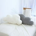 thumbnail image 1 of 25*13cm/38*22cm Soft Velvet Cloud Pillow, Comfortable Cloud Shaped Rest Cushion, Indoor Outdoor Soft Car Sofa Cushion Decoration, Simulation Clouds Shaped Throw Pillows for Home Office, 1 of 4