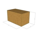 thumbnail image 1 of 14x8x8 Kraft Brown Corrugated Shipping Boxes, 32 ECT Single-Wall, Qty 25, 1 of 2