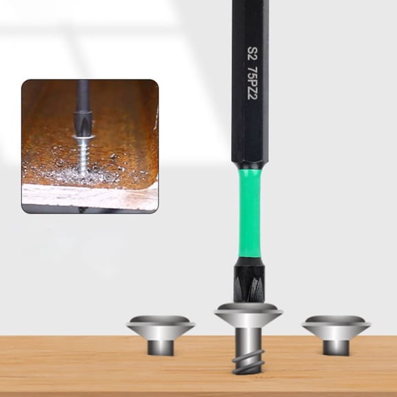 25-150Mm Pz-2 Screwdriver Bit Magnetic Batch Head Driver Bits Alloy Steel Non-Sliphex Shank Screwdriver Bit Electric Hand Tools 100Mm Fangkenuo